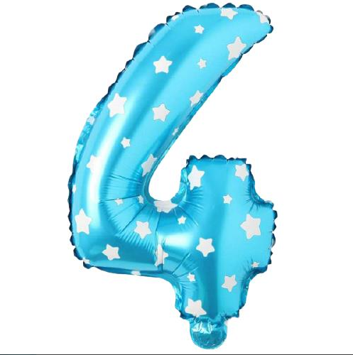 Folyo Balon Mavi 4 16 İnç 36 Cm